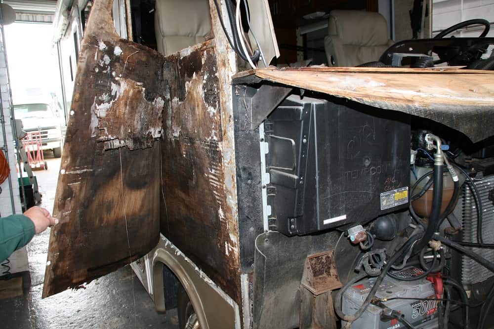 This is the outcome when things such as loose mirrors that have not been sealed correctly.